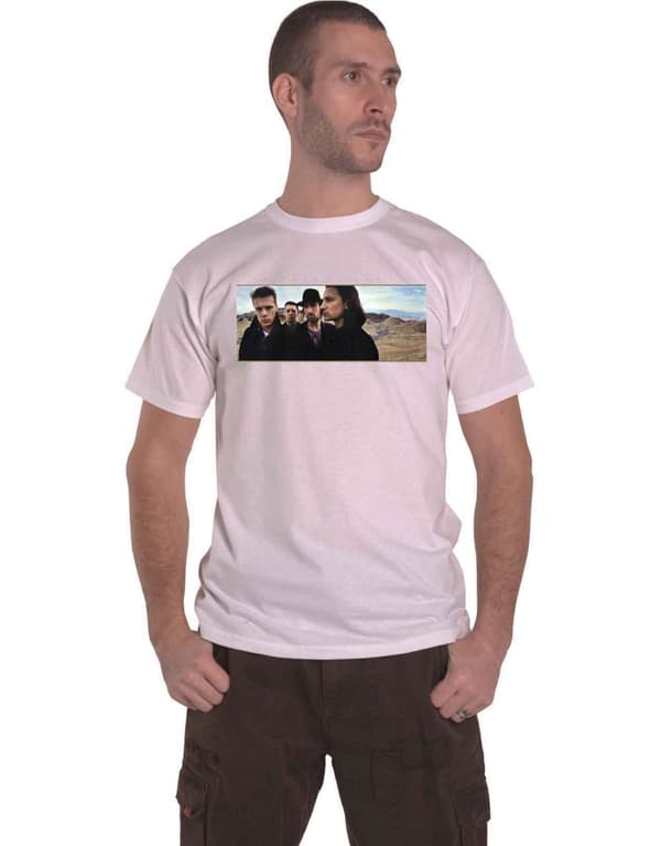 U2 T Shirt Joshua Tree Photo 2017 European Tour Official Mens White ex Tour