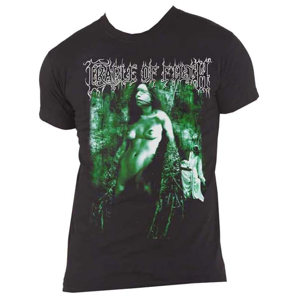 Cradle Of Filth T Shirt Graven Sin Band Logo Official Mens Black