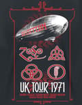 Miniatyrbild 3 av 4: Led Zeppelin T Shirt UK Tour 71 Band Logo Official Mens Black