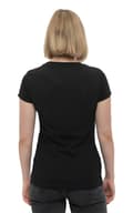 Miniatyrbild 4 av 4: Blondie T Shirt Diamante Band Logo Official Womens Skinny Fit Black