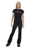 Miniatyrbild 2 av 4: Blondie T Shirt Diamante Band Logo Official Womens Skinny Fit Black