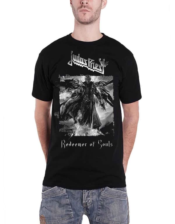 Judas Priest T Shirt  Redeemer of Souls band logo Official Mens Black