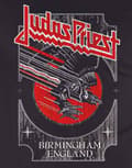Miniatyrbild 3 av 4: Judas Priest T Shirt Silver and Red Vengeance logo Official Mens Black