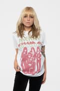 Miniatyrbild 4 av 4: KISS T Shirt Merry Kissmas Band Logo Official Mens White