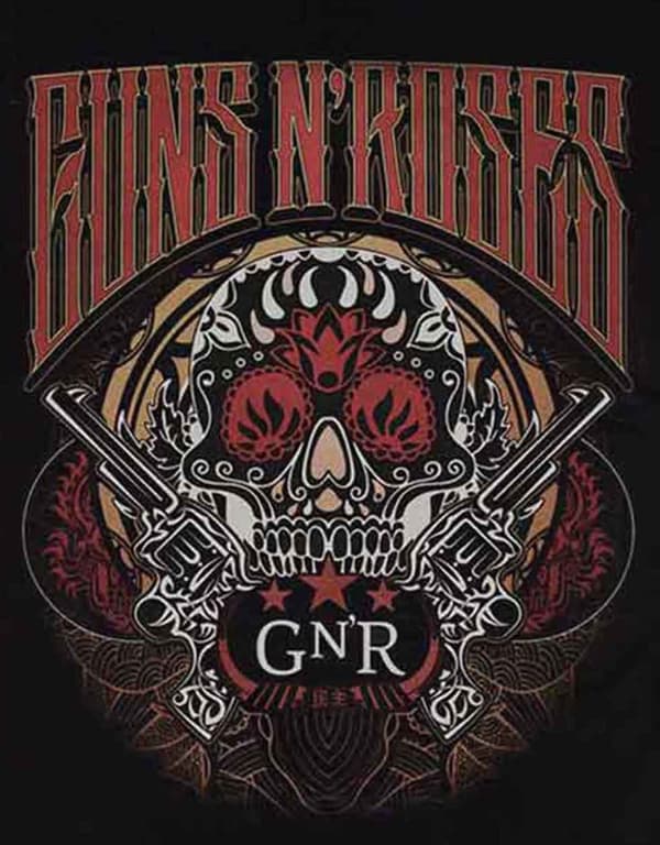 Guns N Roses T Shirt Australia Band Logo Official Mens Black