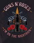 Miniatyrbild 3 av 4: Guns N Roses T Shirt Night Train Band Logo Official Mens Black