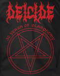 Miniatyrbild 3 av 3: Deicide T Shirt 30 Years Of Blasphemy Band Logo Official Mens Black