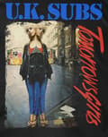 Miniatyrbild 3 av 3: UK Subs T Shirt Tomorrows Girls Band Logo Official Mens Black