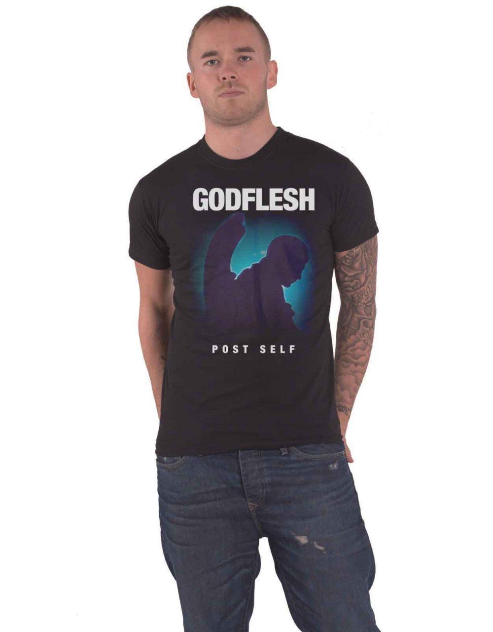 Godflesh T Shirt Post Self Band Logo Official Mens Black
