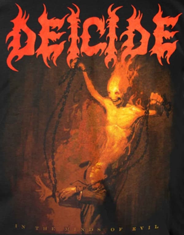 Deicide T Shirt In The Minds Of Evil Band Logo Official Mens Black