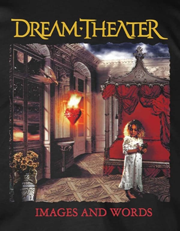 Dream Theater T Shirt Images And Words Band Logo Official Mens Black
