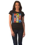 Miniatyrbild 1 av 4: Lupin The Third T Shirt Group Boxes Logo Official Womens Skinny Fit Black