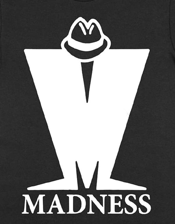 Madness T Shirt Big M Band Logo Official Mens Black