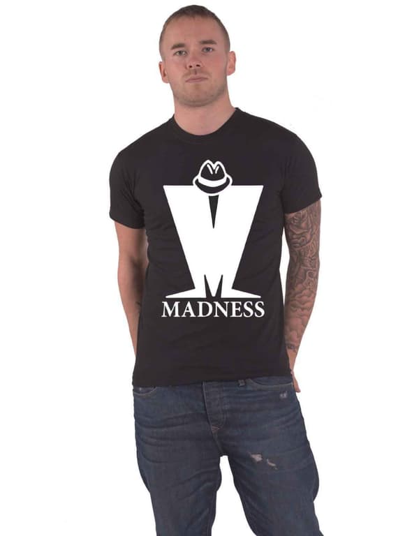 Madness T Shirt Big M Band Logo Official Mens Black