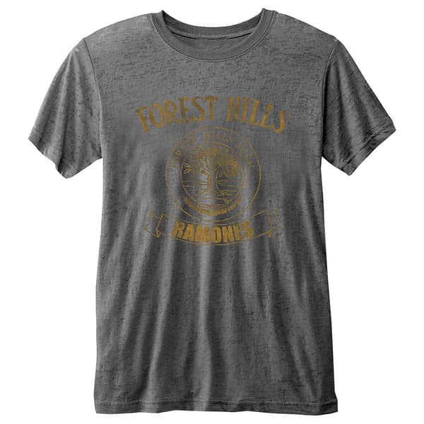 Ramones Forest Hills Burnout T Shirt L