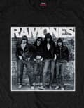 Miniatyrbild 3 av 4: Ramones T Shirt 1st Album Cover Band Logo Official Mens Black