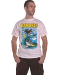 Miniatyrbild 1 av 6: Ramones T Shirt Rockaway Beach Band Logo Official Mens White S