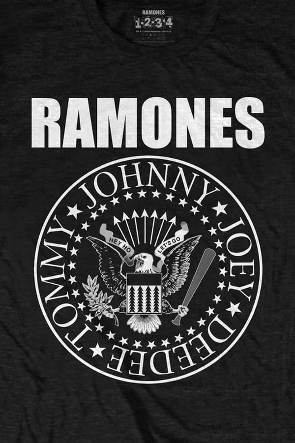 Ramones T Shirt Presidential Seal Band Logo Official Unisex Black