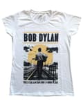 Miniatyrbild 1 av 3: Bob Dylan T Shirt Slow Train Coming Logo Official Womens Skinny Fit White