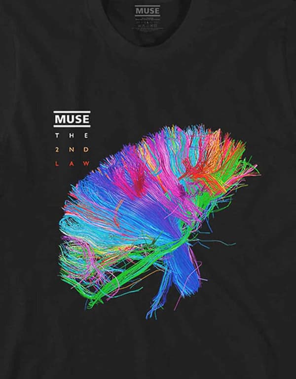 Muse T Shirt 2nd Law Album Band Logo Official Mens Black