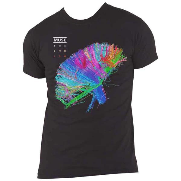 Muse T Shirt 2nd Law Album Band Logo Official Mens Black