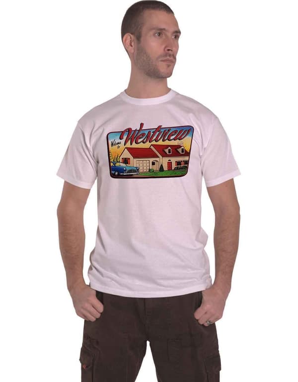 WandaVision T Shirt Westview Logo Official Marvel Comics Mens White