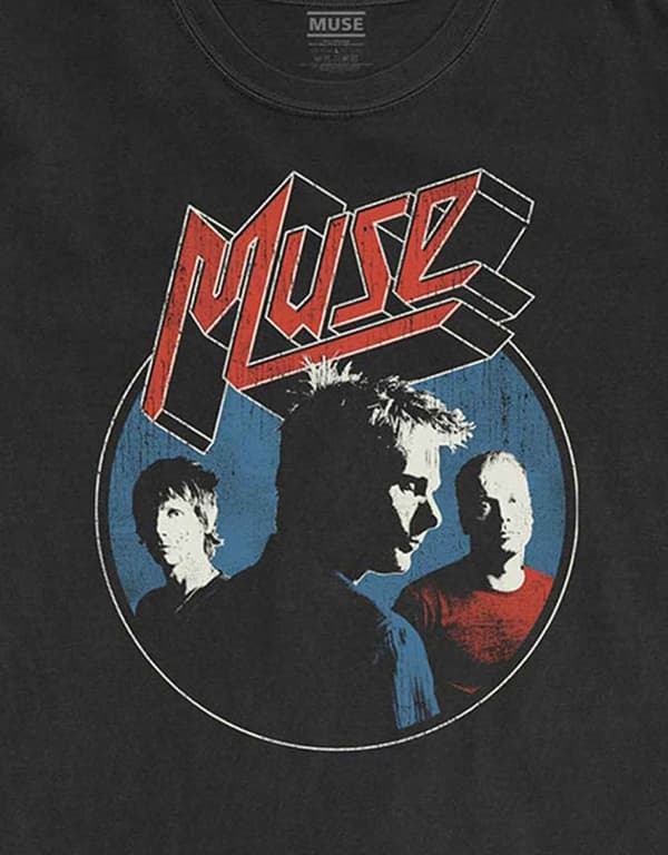 Muse T Shirt Get Down Bodysuit Band Logo Official Mens Black