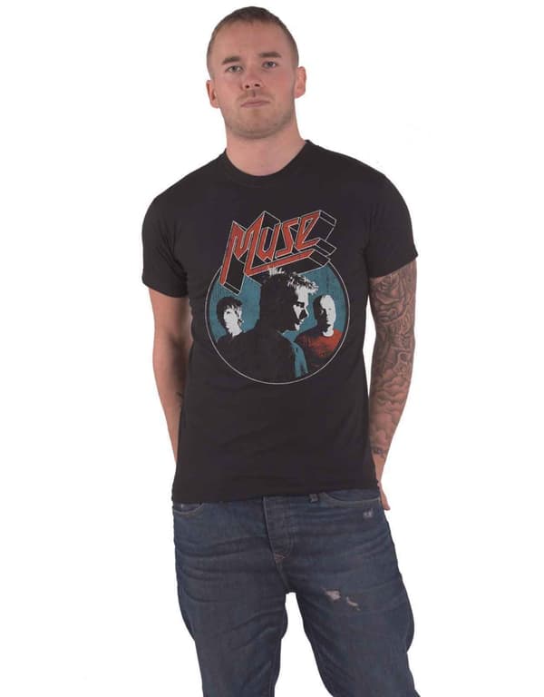 Muse T Shirt Get Down Bodysuit Band Logo Official Mens Black