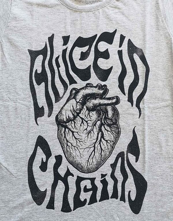 Alice In Chains T Shirt Transplant Official Womens Skinny Fit Heather Grey
