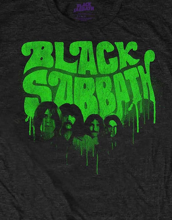 Black Sabbath T Shirt Graffiti Band Logo Official Unisex Black