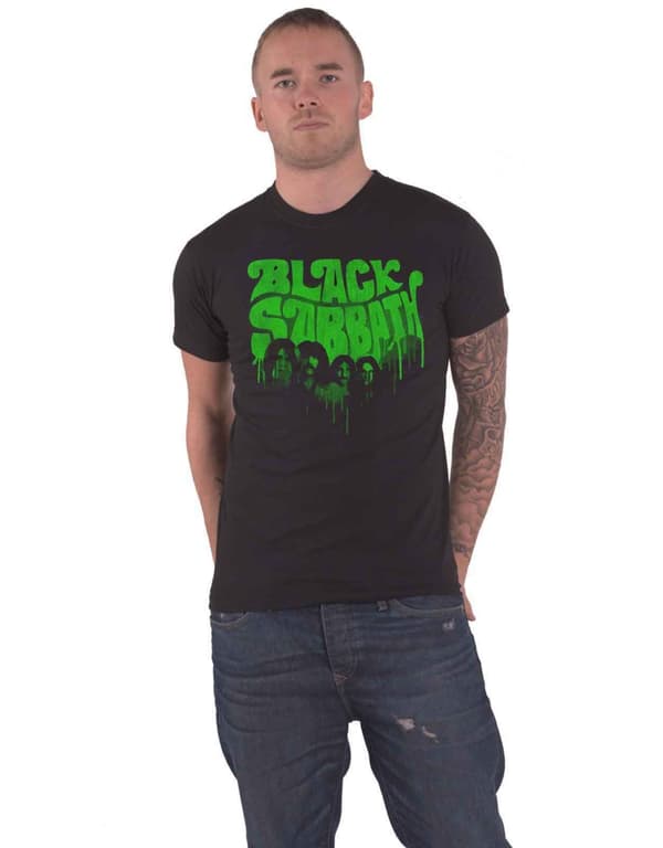 Black Sabbath T Shirt Graffiti Band Logo Official Unisex Black