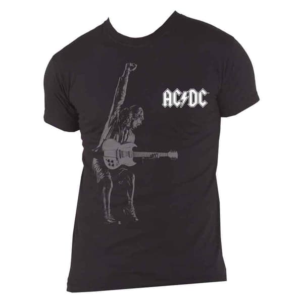 AC/DC T Shirt Angus Watermark Band Logo Official Unisex Black