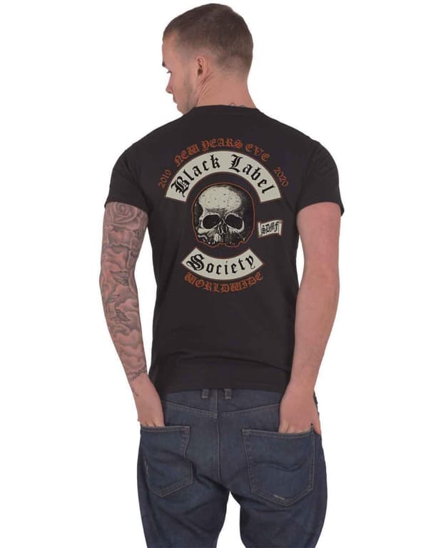Black Label Society T Shirt Years Eve 2020 Band Logo Official Mens Black