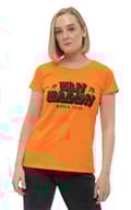 Miniatyrbild 1 av 2: Van Halen T Shirt World Tour 78 Band Logo Official Womens Skinny Fit Orange