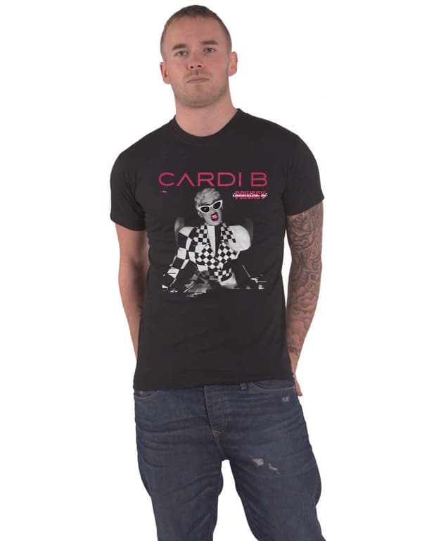 Cardi B T Shirt Invasion of privacy Transmission Logo Official Unisex Black