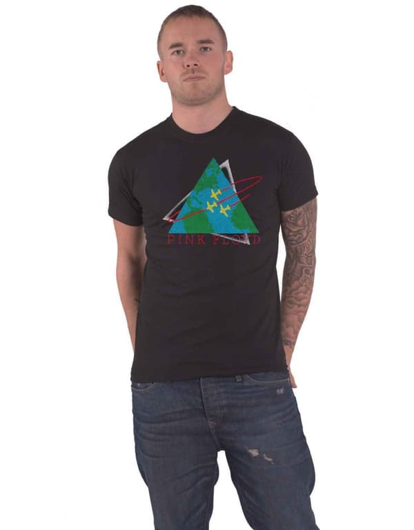Pink Floyd T Shirt Planes Band Logo Official Mens Black