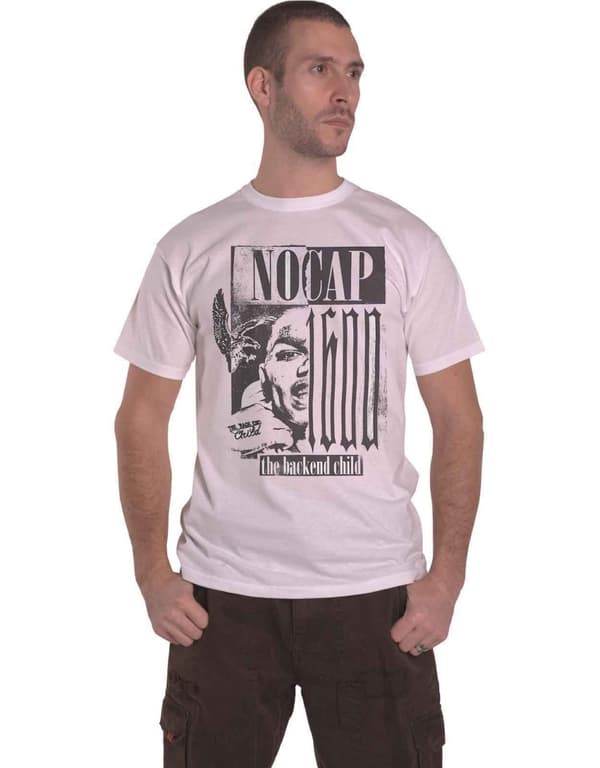 NoCap T Shirt Backend Logo Official Mens White