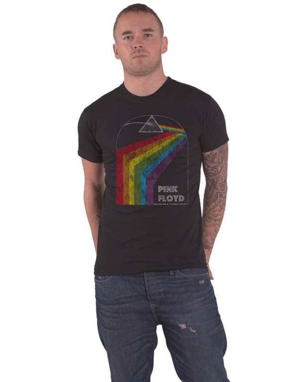 Pink Floyd T Shirt Dark Side of the Moon 1972 Tour Official Unisex Black