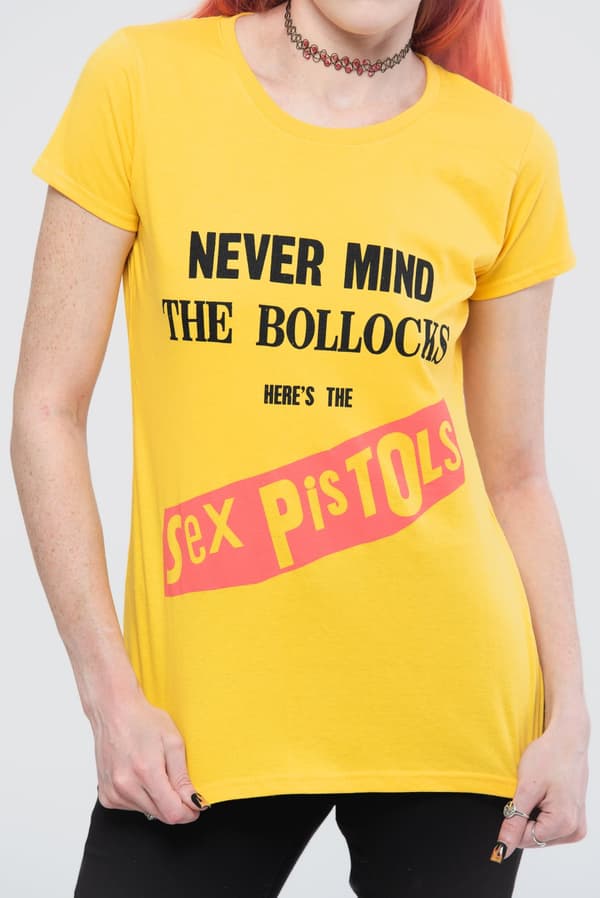 The Sex Pistols T Shirt Never Mind the Bollocks Original Album Official Womens