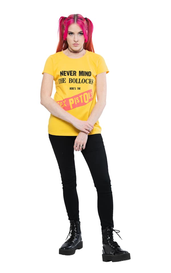 The Sex Pistols T Shirt Never Mind the Bollocks Original Album Official Womens