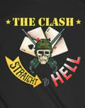 Miniatyrbild 3 av 4: The Clash T Shirt Straight To Hell Single Band Logo Official Mens Black