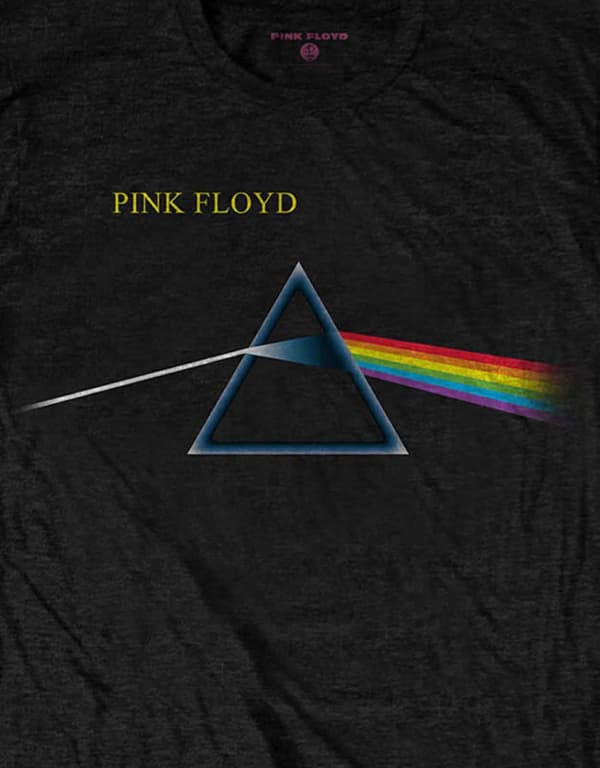 Pink Floyd T Shirt Dark Side Of The Moon Flipped Official Mens Black