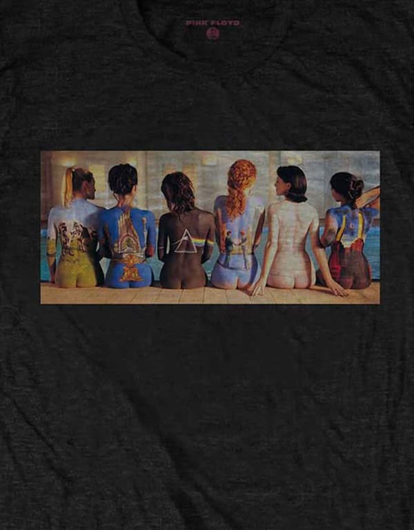 Pink Floyd T Shirt Body Paint Album Covers Band Logo Official Mens Black