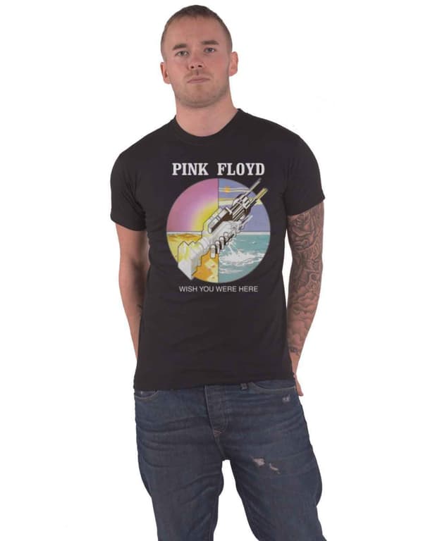 Pink Floyd T Shirt Wish you were Here Circle Icons Official Mens Black
