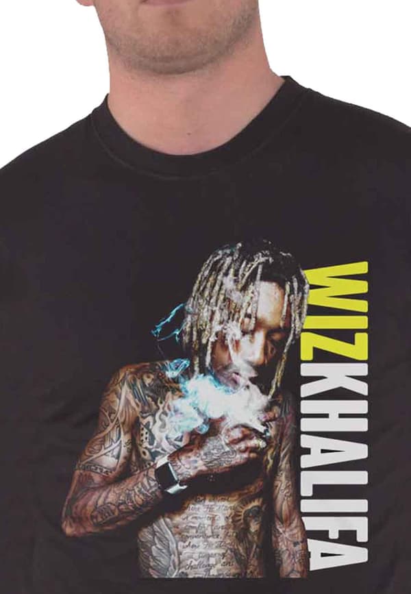 Wiz Khalifa T Shirt Blazer Logo Official Black