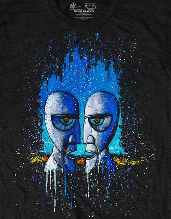 Pink Floyd T Shirt Division Bell Drip Band Logo Official Mens Black