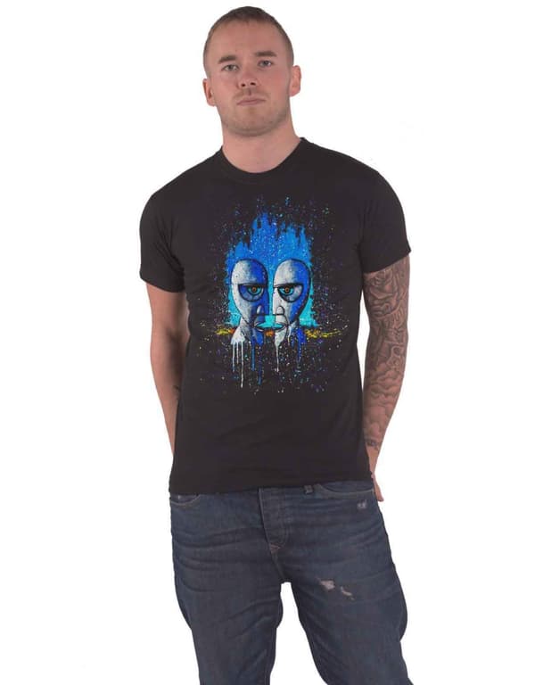 Pink Floyd T Shirt Division Bell Drip Band Logo Official Mens Black