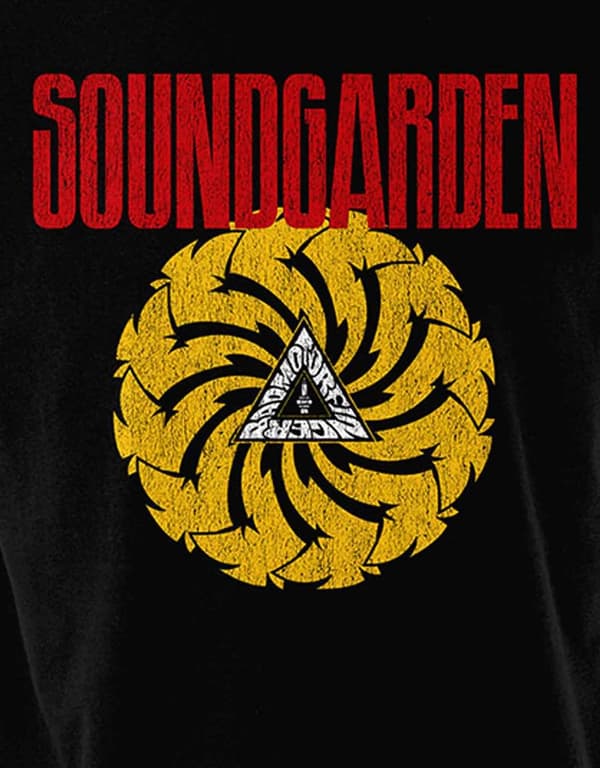 Soundgarden T Shirt Badmotorfinger V3 Band Logo Official Mens Black