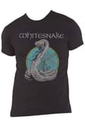 Miniatyrbild 4 av 4: Whitesnake T Shirt Circle Snake Band Logo Official Mens Black