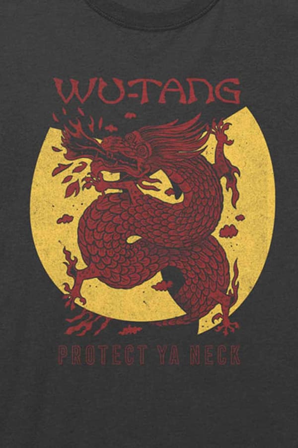 Wu Tang Clan T Shirt Inferno Logo Official Mens Charcoal Grey